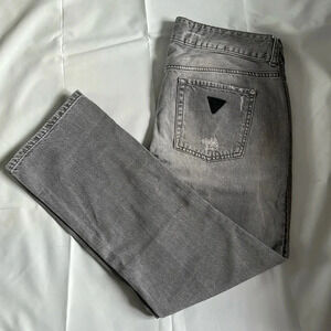 Boyfriend Distressed Mid-rise Y2K Jeans, Size  30